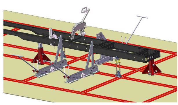 Hệ thống thiết bị sửa chữa xe buýt xe tải cỡ lớn Vimet ARS10014