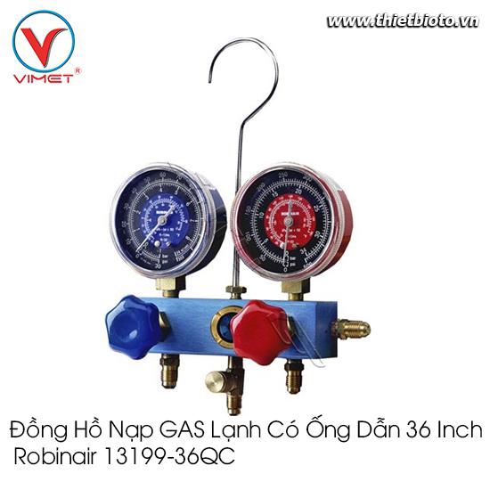 Đồng hồ nạp GAS lạnh có ống dẫn 36