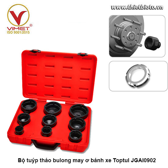 Bộ tuýp tháo bulong may ơ bánh xe Toptul JGAI0902