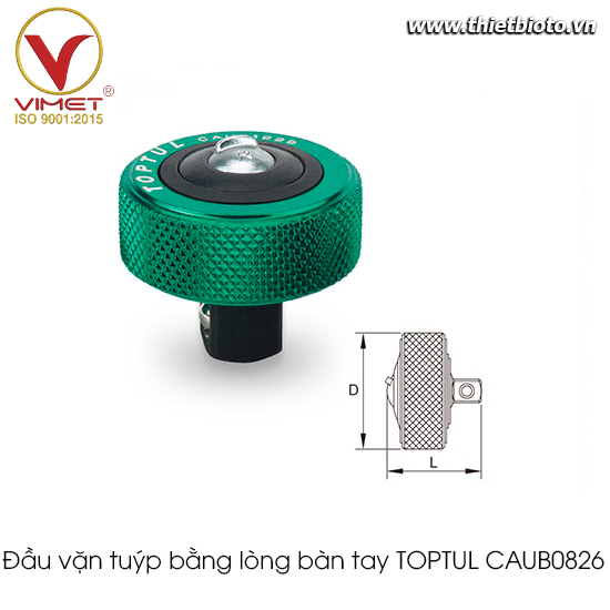 Đầu vặn tuýp bằng lòng bàn tay TOPTUL CAUB0826