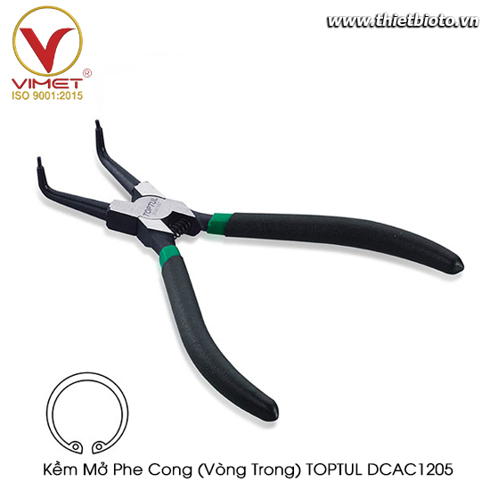 Kềm mở phe cong (vòng trong) TOPTUL DCAC1205