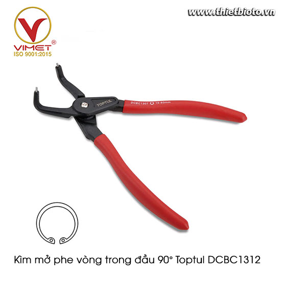 Kìm mở phe vòng trong đầu 90° Toptul DCBC1312