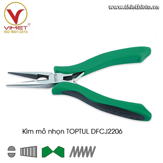 Kềm nhọn thiết bị điện TOPTUL DFCJ2206