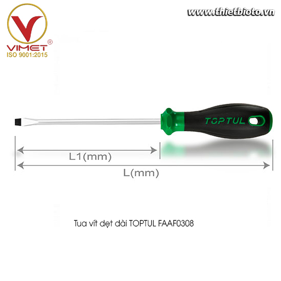 Tua vít dẹt dài TOPTUL FAAF0308