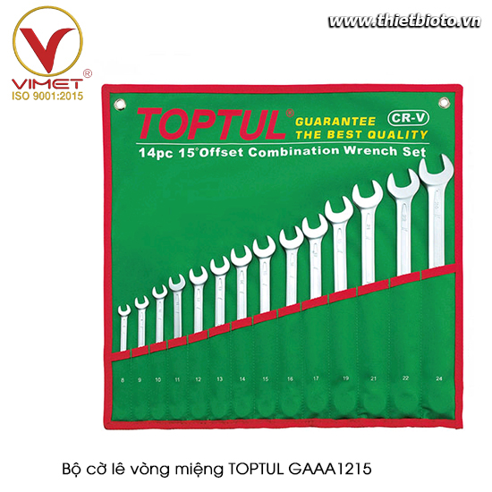 Bộ cờ lê vòng miệng TOPTUL GAAA1215