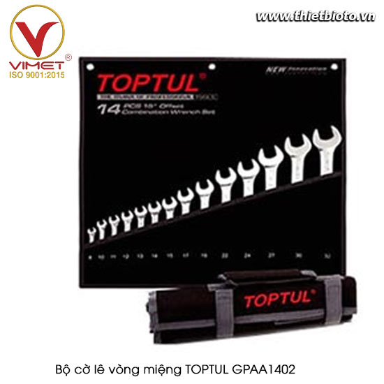 Bộ cờ lê vòng miệng TOPTUL GPAA1402