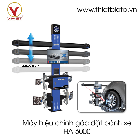 Thiết bị kiểm tra góc đặt bánh xe 3D Heshbon HA-6000