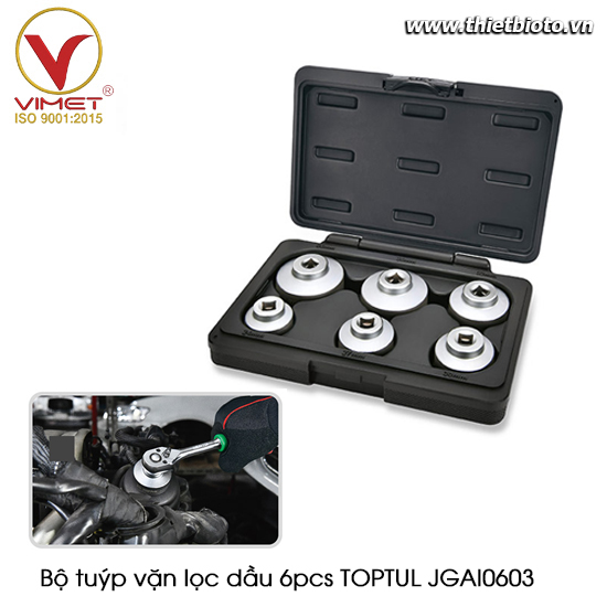 Bộ tuýp vặn lọc dầu 6pcs TOPTUL JGAI0603