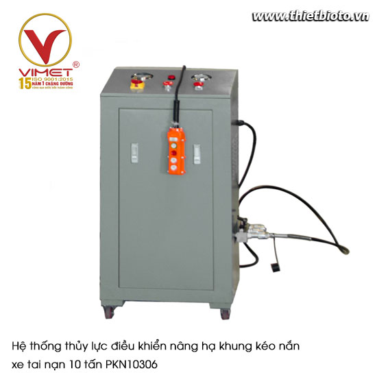 Hệ thống thủy lực điều khiển nâng hạ khung kéo nắn xe tai nạn 10 tấn HIDI PKN10306