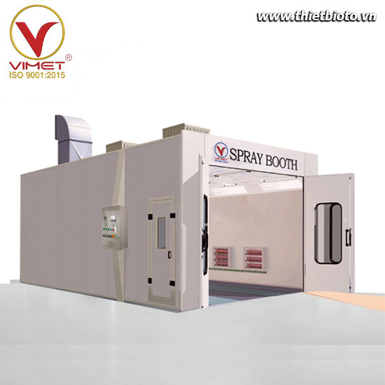 Phòng sơn sấy đèn hồng ngoại  dành cho xe 16 chỗ VIMET PSS36449