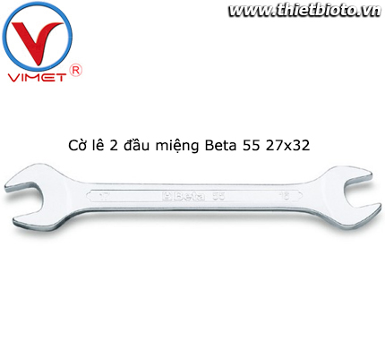 Cờ lê 2 đầu miệng Beta 55 27x32