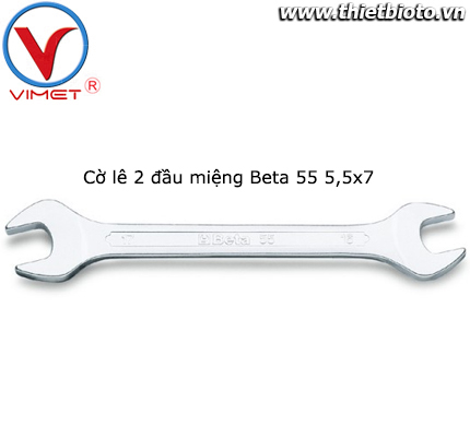 Cờ lê 2 đầu miệng Beta 55 5,5X7