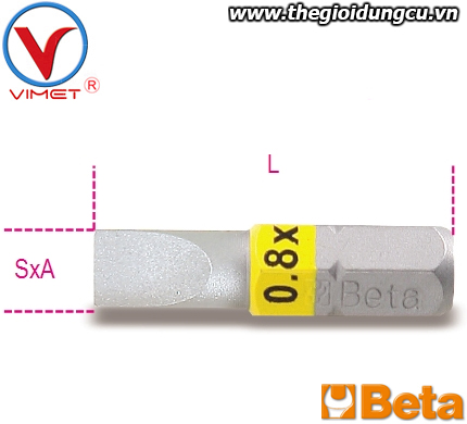 Đầu vít dẹt Beta 860 LP0,5X3