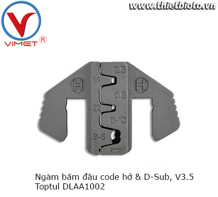 Ngàm bấm đầu code hở và D-Sub V3.5 Toptul DLAA1002