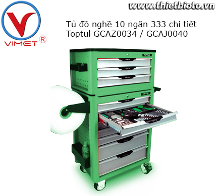 Tủ đồ nghề 2 tầng 10 ngăn 333 chi tiết  GCAZ0034 / GCAJ0040