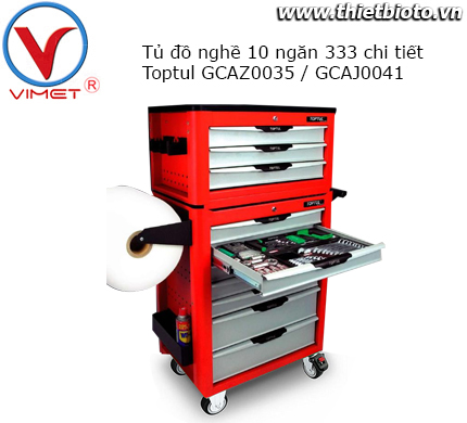 Tủ đồ nghề 2 tầng 10 ngăn 333 chi tiết  GCAZ0035 / GCAJ0041